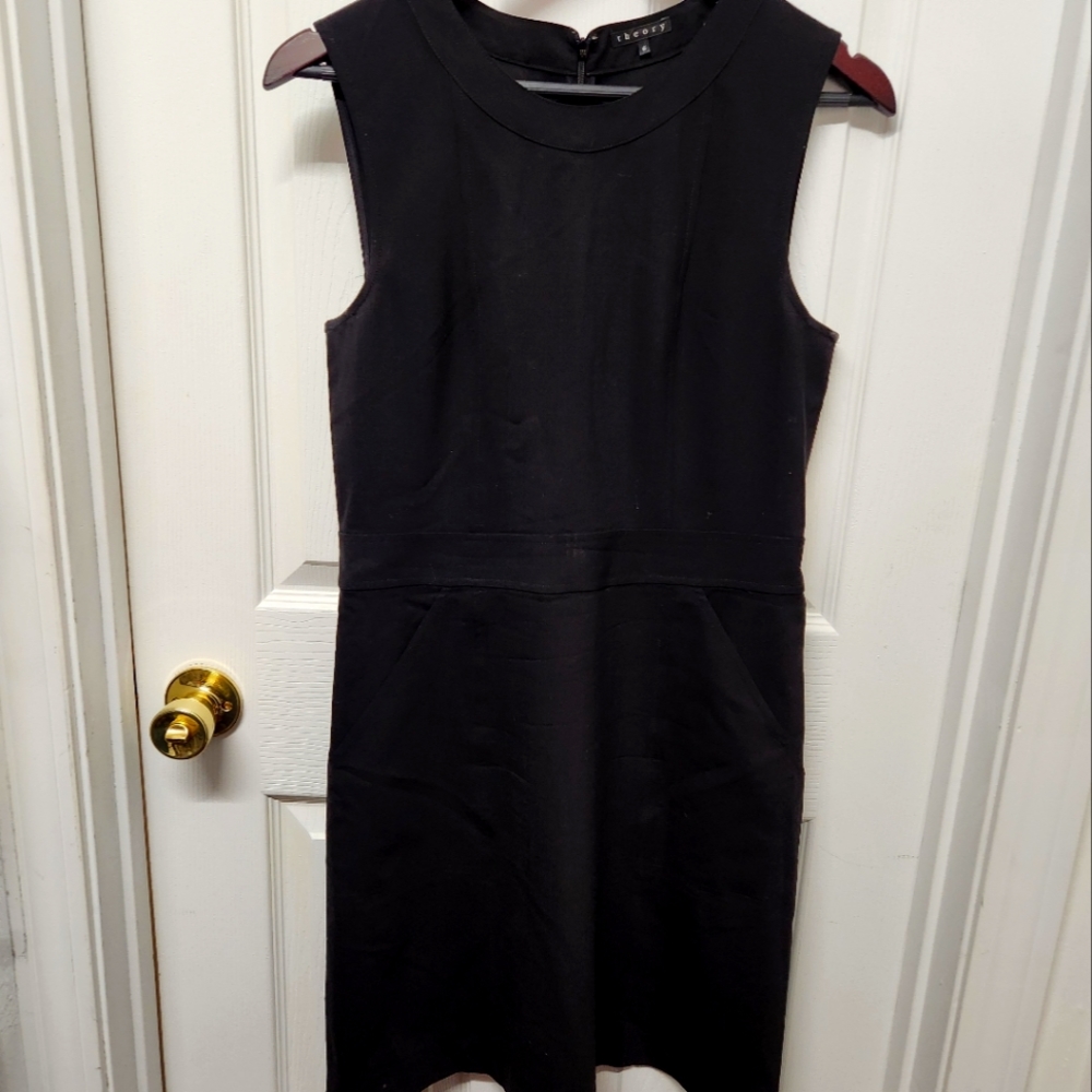 Theory sleeveless shift dress